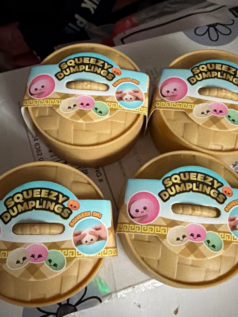 Squeezy Dumplings Soft Squeeze Toy - Beige